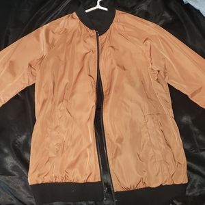 Reversible satin jacket